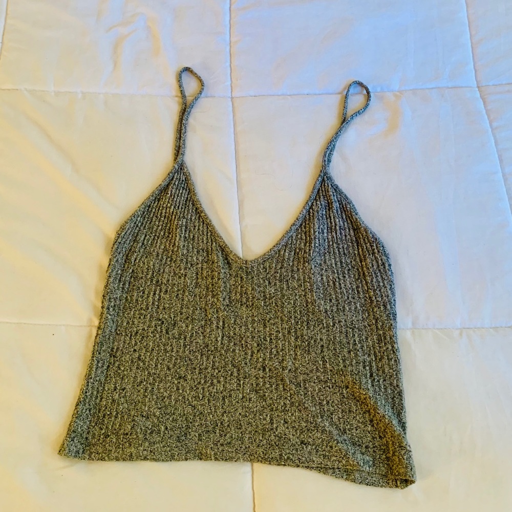 Brandy Melville grey cropped tank top